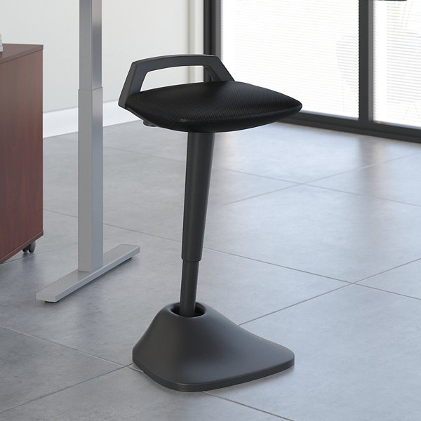 Bush Business Furniture Thrive Standing Black Active Stool & Reviews